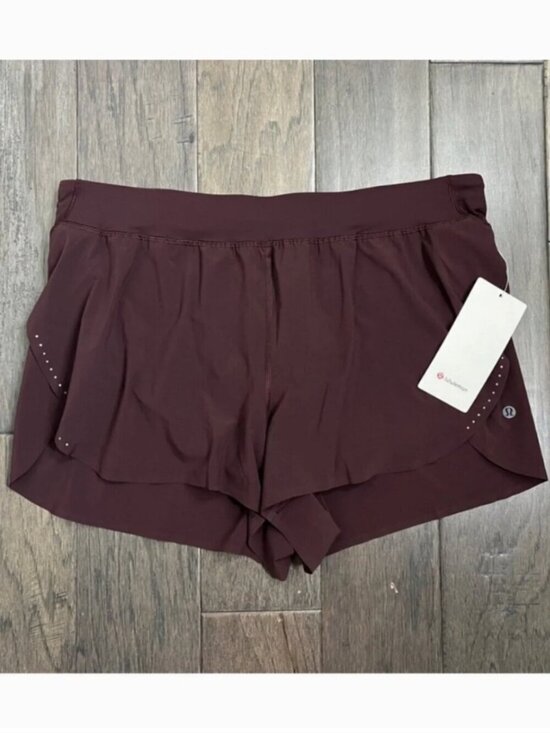 lululemon athletica Pants - Lululemon NWT Fast and Free High-Rise Classic-Fit Split Short 3" Goodnight Plum